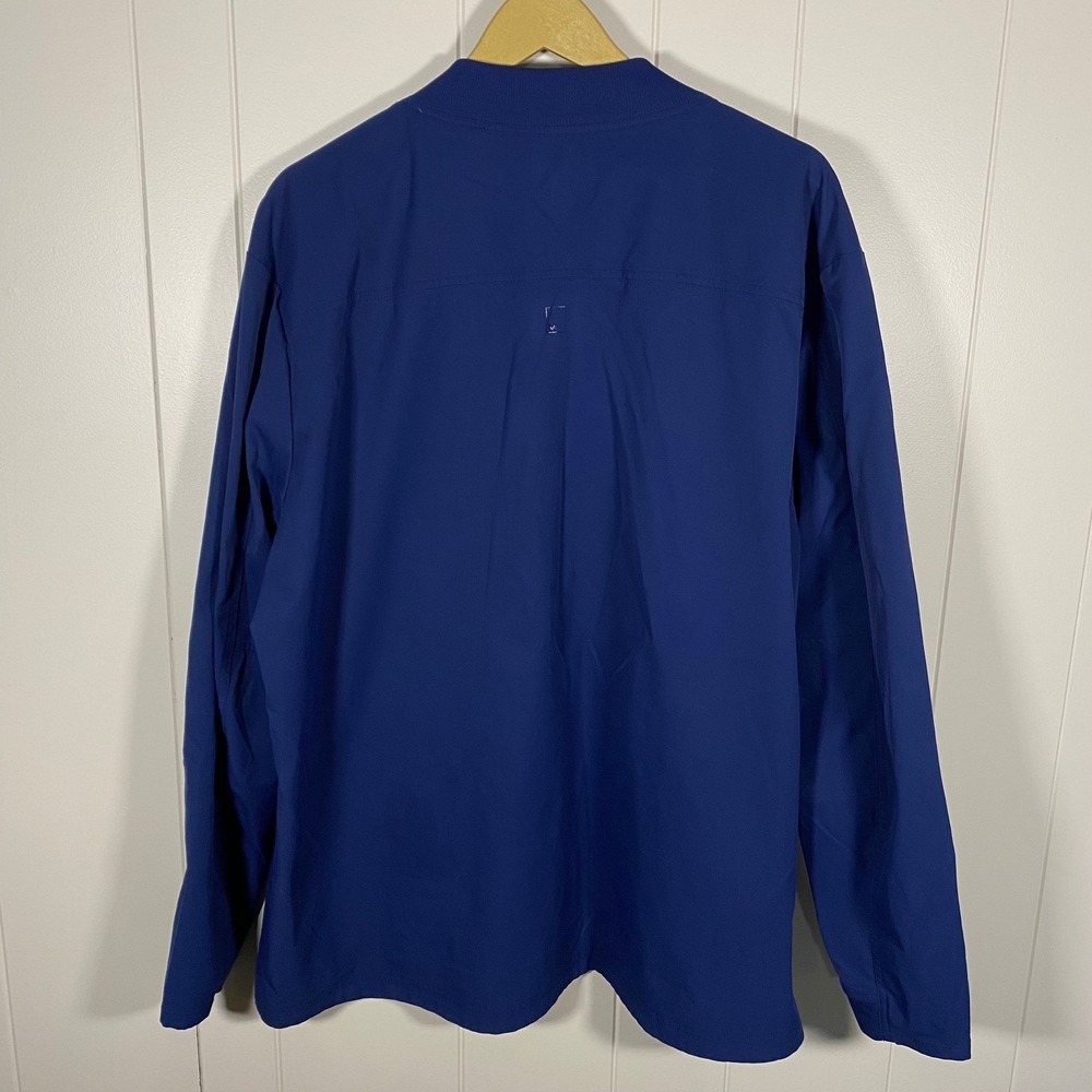 Medelita Element Scrub Jacket Blue XXL Full Zip Ribbed Collar Cuffs - Picture 11 of 16